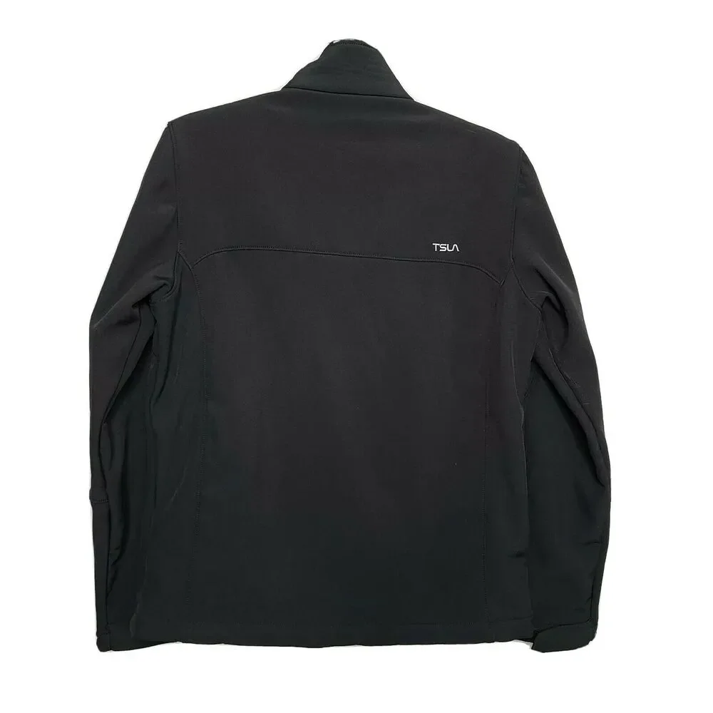 Mens TSLA Softshell Jacket SZ Small Black